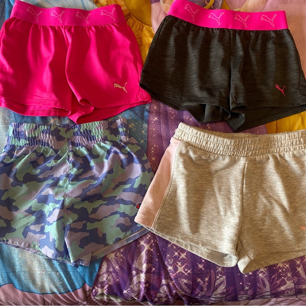 Little girl puma athletic shorts size 5/6